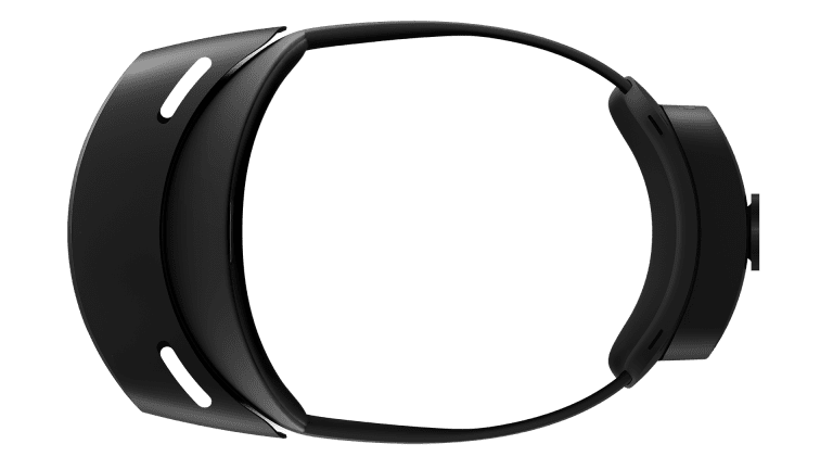 Vue du dessus du casque Microsoft HoloLens 2
