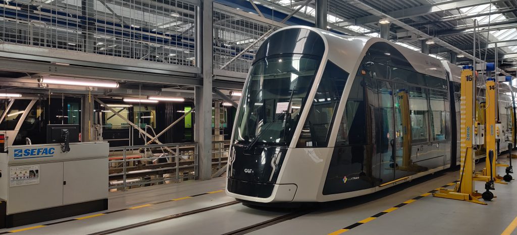 Visuel de l'atelier maintenance de Luxtram