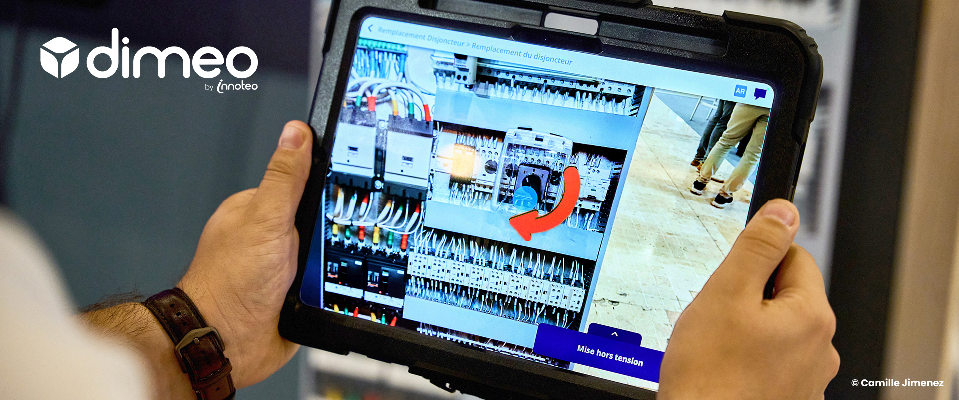 Vos instructions de travail en Réalité Augmentée avec Dimeo
